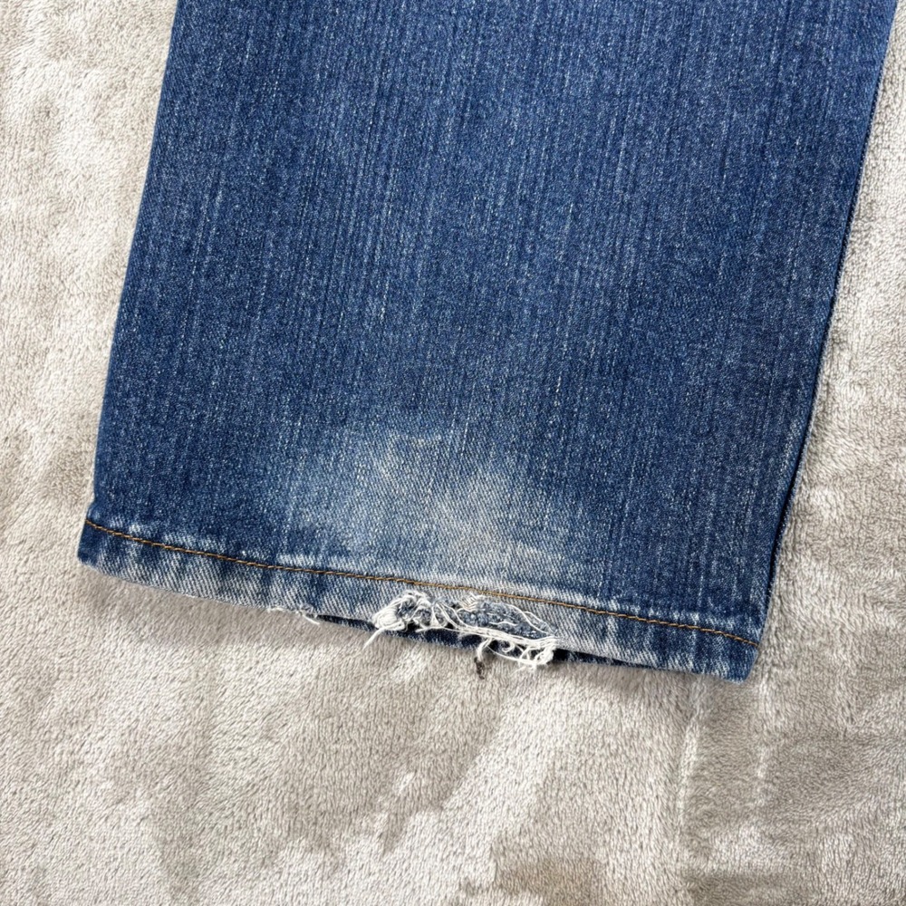 Nautica Jeans Co Straight Leg Mens‎ 36x32 Blue Good Distressed Medium Wash Denim - Picture 5 of 12